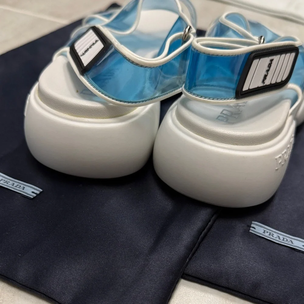 Prada Cloudbust PVC Sandals - Picture 7 of 8